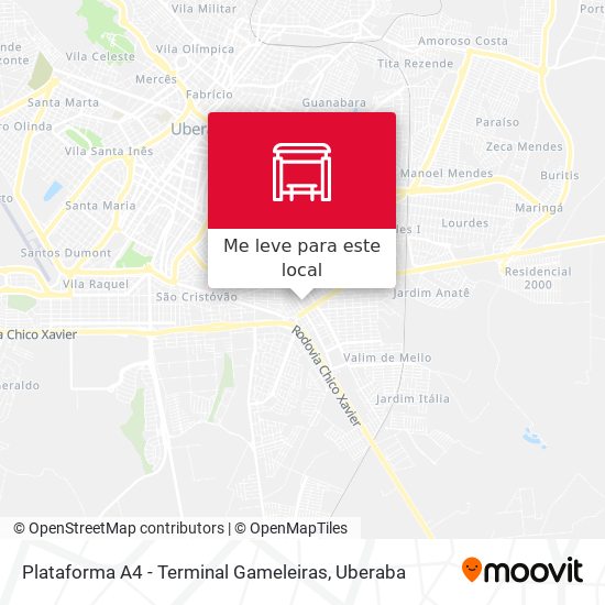 Plataforma A4 - Terminal Gameleiras mapa