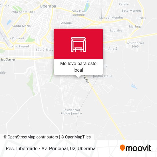 Res. Liberdade - Av. Principal, 02 mapa