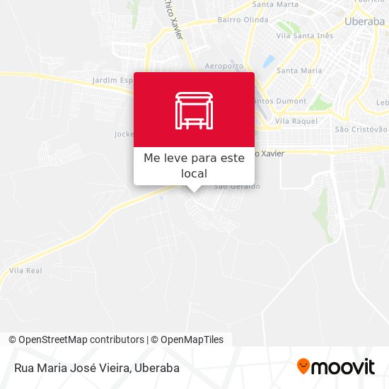 Rua Maria José Vieira mapa