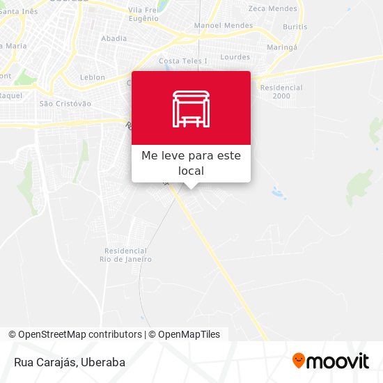 Rua Carajás mapa