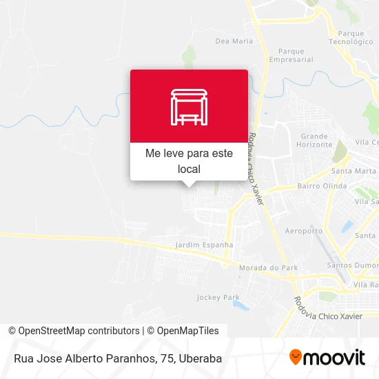 Rua Jose Alberto Paranhos, 75 mapa