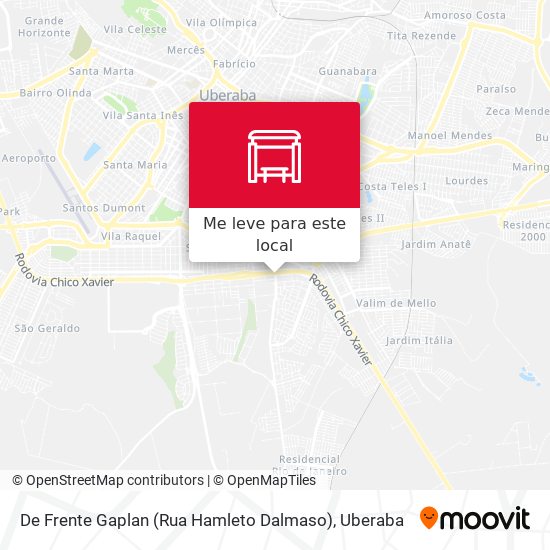 De Frente Gaplan (Rua Hamleto Dalmaso) mapa