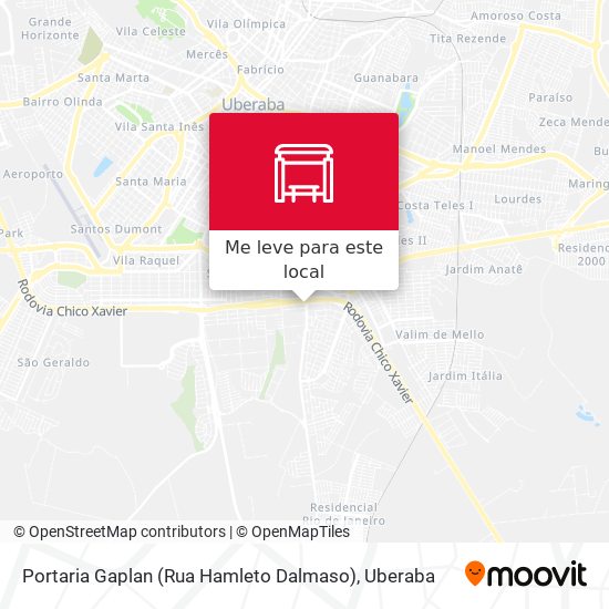 Portaria Gaplan (Rua Hamleto Dalmaso) mapa