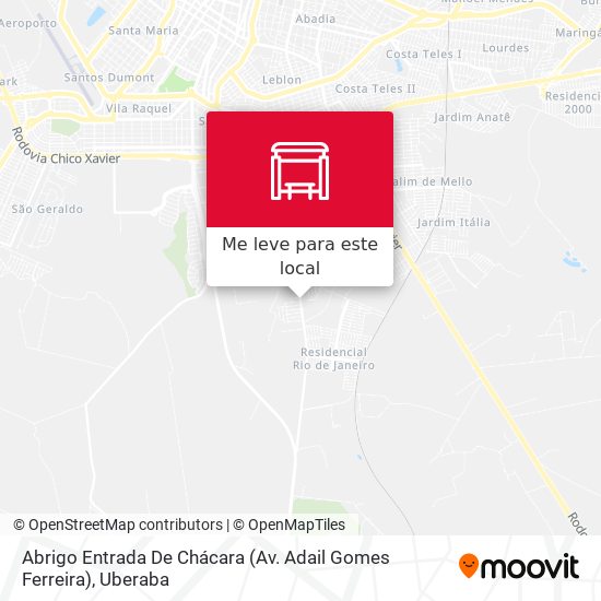 Abrigo Entrada De Chácara (Av. Adail Gomes Ferreira) mapa