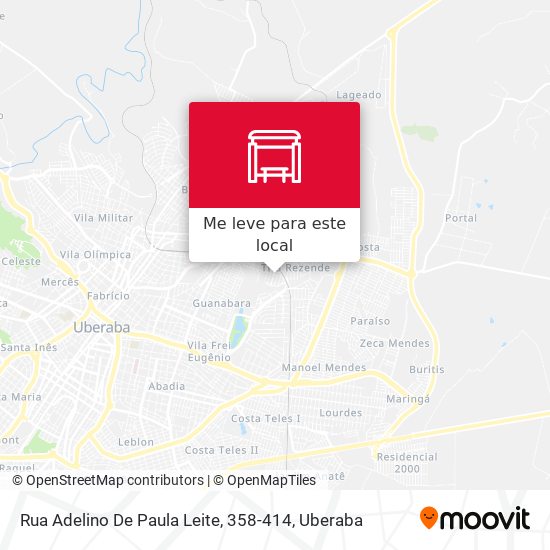Rua Adelino De Paula Leite, 358-414 mapa