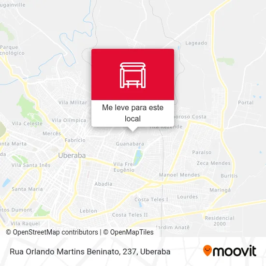Rua Orlando Martins Beninato, 237 mapa