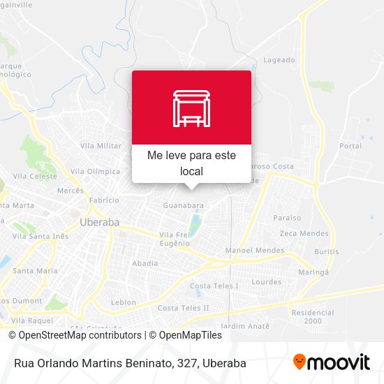 Rua Orlando Martins Beninato, 327 mapa