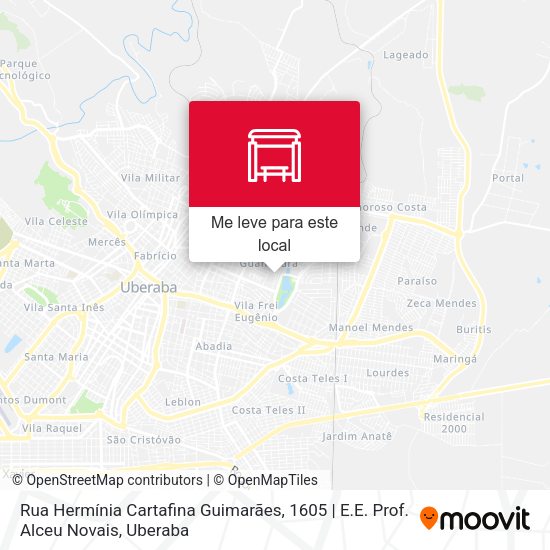 Rua Hermínia Cartafina Guimarães, 1605 | E.E. Prof. Alceu Novais mapa