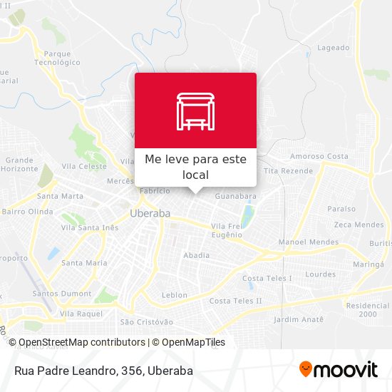 Rua Padre Leandro, 356 mapa