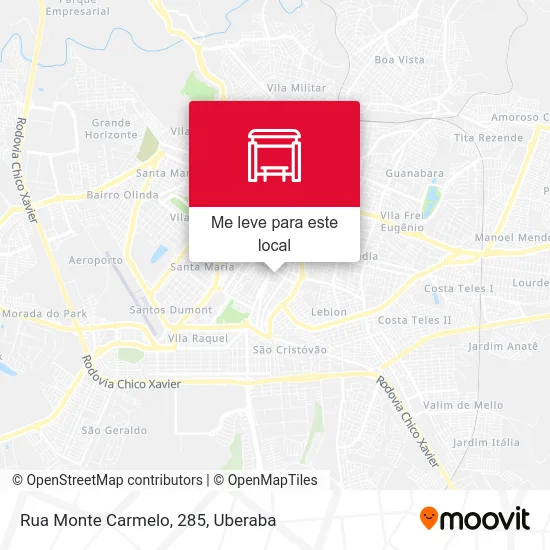 Rua Monte Carmelo, 285 mapa