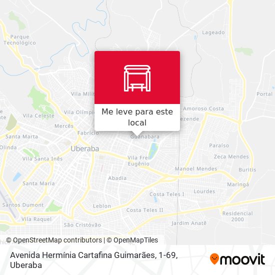 Avenida Hermínia Cartafina Guimarães, 1-69 mapa