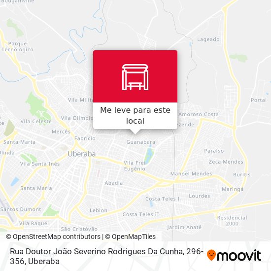 Rua Doutor João Severino Rodrigues Da Cunha, 296-356 mapa