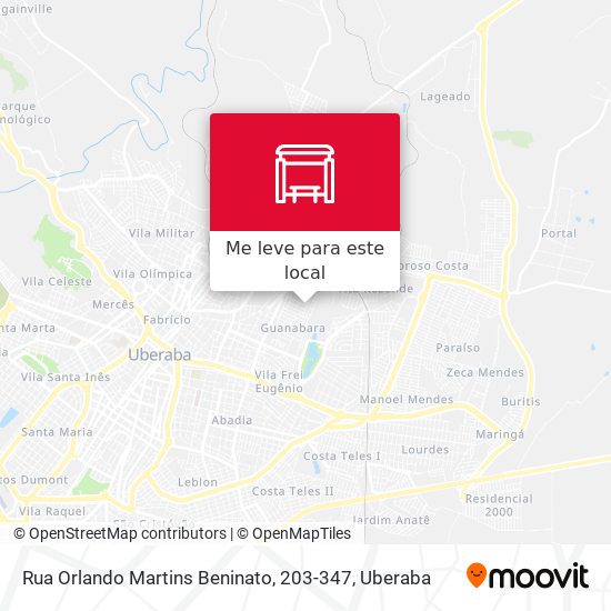 Rua Orlando Martins Beninato, 203-347 mapa