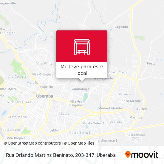 Rua Orlando Martins Beninato, 203-347 mapa