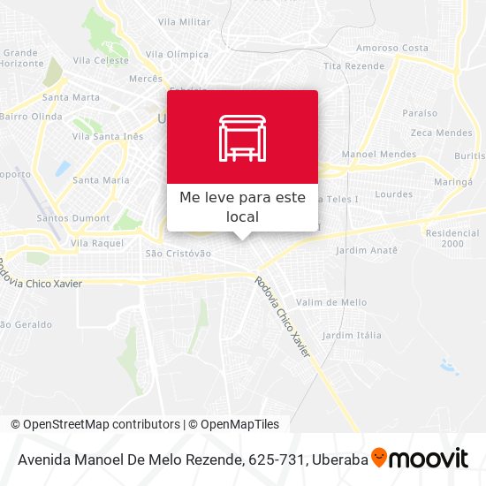 Avenida Manoel De Melo Rezende, 625-731 mapa
