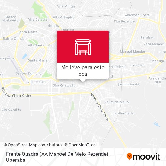 Frente Quadra (Av. Manoel De Melo Rezende) mapa