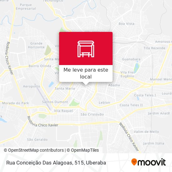 Rua Conceição Das Alagoas, 515 mapa