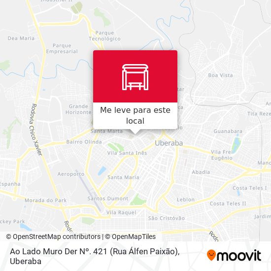 Ao Lado Muro Der Nº. 421 (Rua Álfen Paixão) mapa