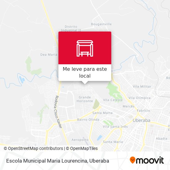 Escola Municipal Maria Lourencina mapa