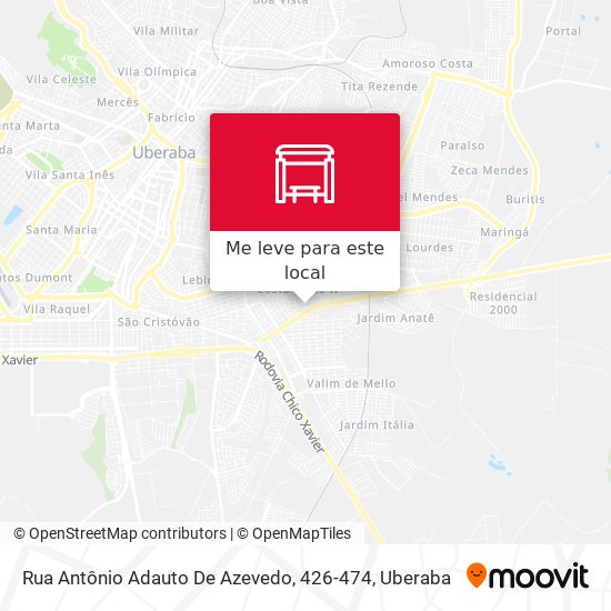 Rua Antônio Adauto De Azevedo, 426-474 mapa