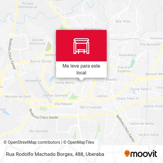 Rua Rodolfo Machado Borges, 488 mapa