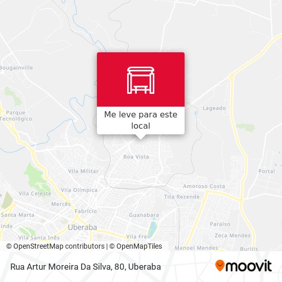 Rua Artur Moreira Da Silva, 80 mapa