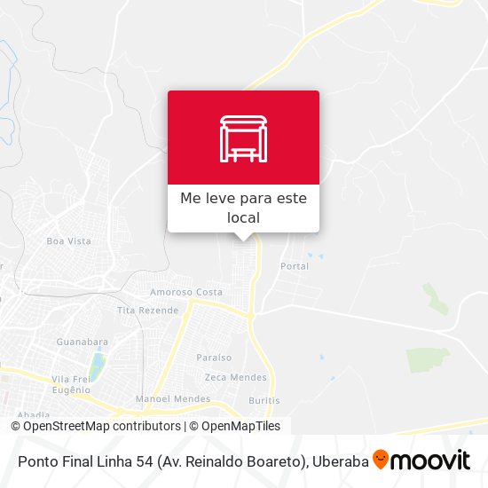 Ponto Final Linha 54 (Av. Reinaldo Boareto) mapa