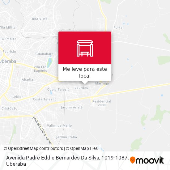 Avenida Padre Eddie Bernardes Da Silva, 1019-1087 mapa