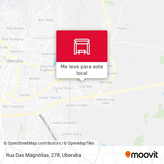 Rua Das Magnólias, 278 mapa