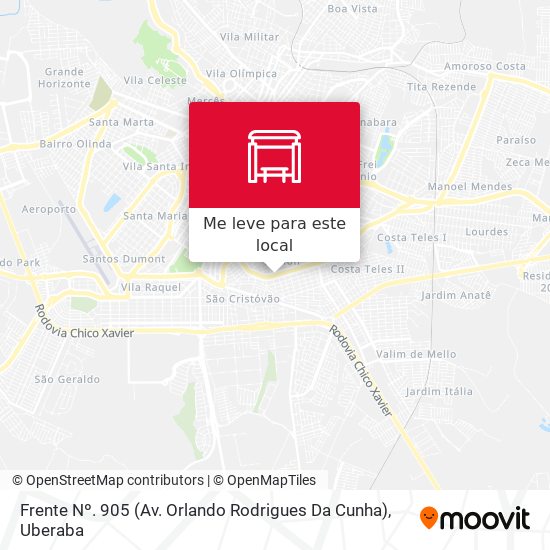 Frente Nº. 905 (Av. Orlando Rodrigues Da Cunha) mapa