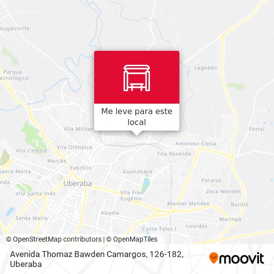 Avenida Thomaz Bawden Camargos, 126-182 mapa