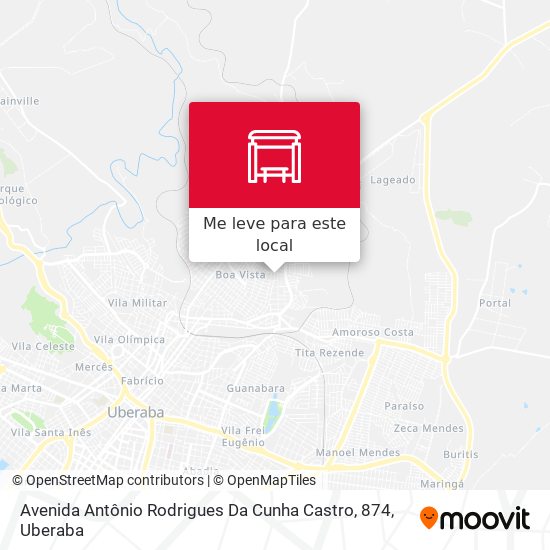 Avenida Antônio Rodrigues Da Cunha Castro, 874 mapa