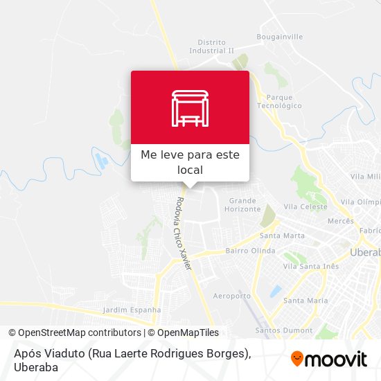 Após Viaduto (Rua Laerte Rodrigues Borges) mapa