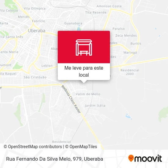 Rua Fernando Da Silva Melo, 979 mapa