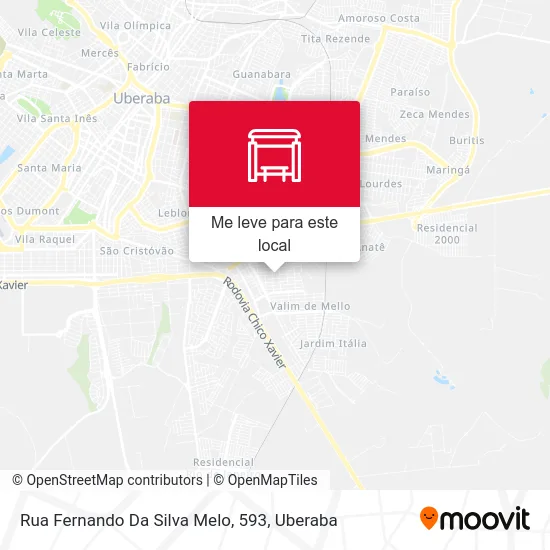 Rua Fernando Da Silva Melo, 593 mapa