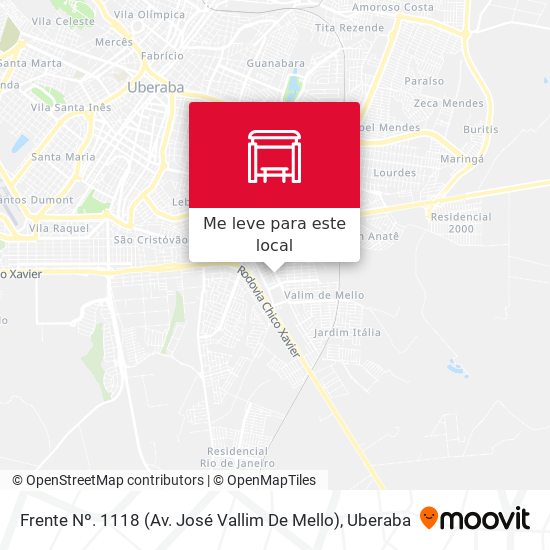 Frente Nº. 1118 (Av. José Vallim De Mello) mapa
