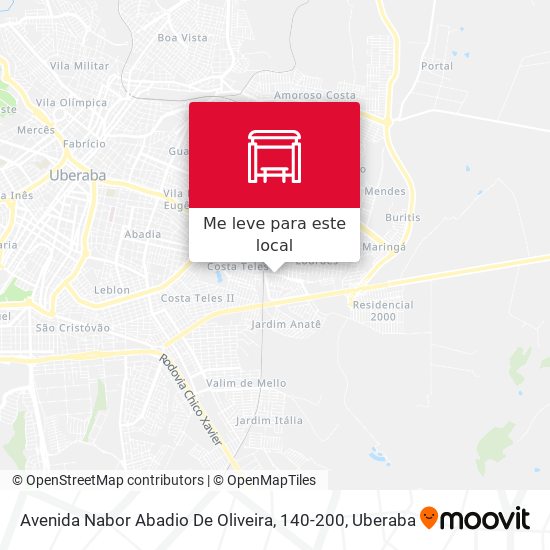 Avenida Nabor Abadio De Oliveira, 140-200 mapa