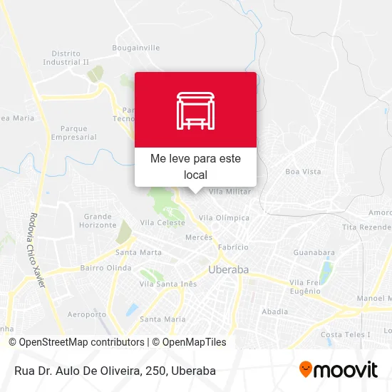 Rua Dr. Aulo De Oliveira, 250 mapa