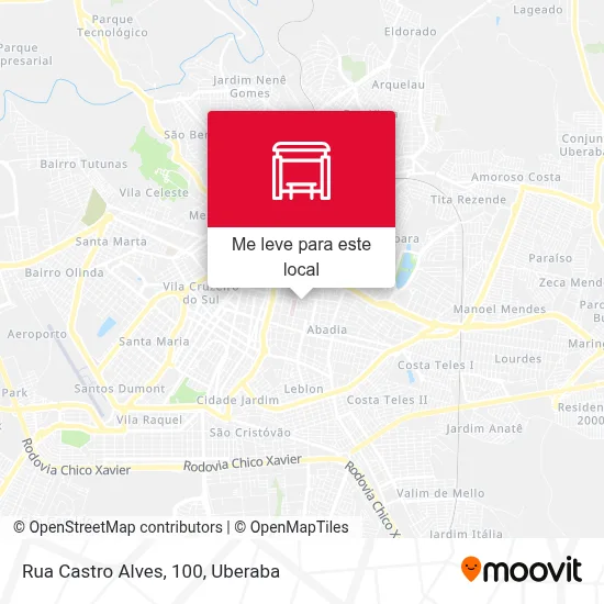 Rua Castro Alves, 100 mapa