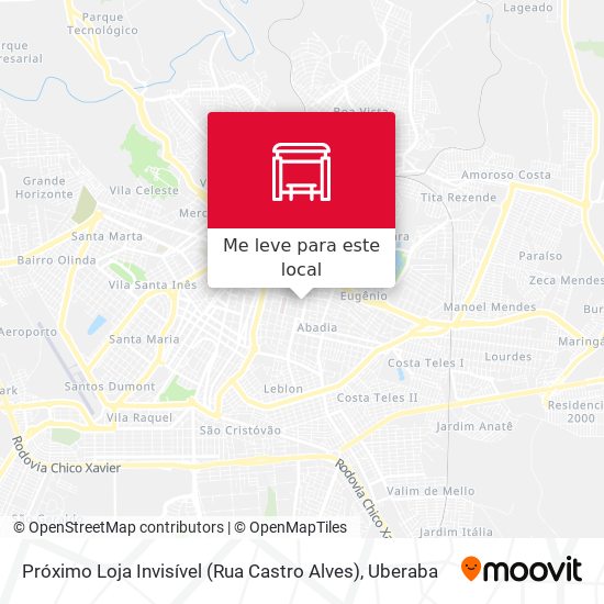 Próximo Loja Invisível (Rua Castro Alves) mapa