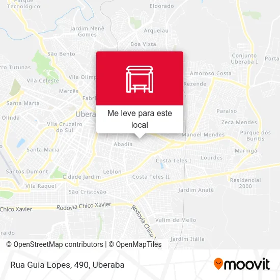 Rua Guia Lopes, 490 mapa