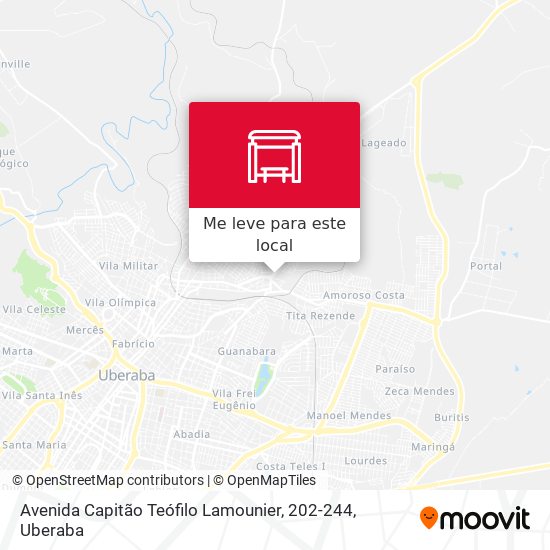 Avenida Capitão Teófilo Lamounier, 202-244 mapa