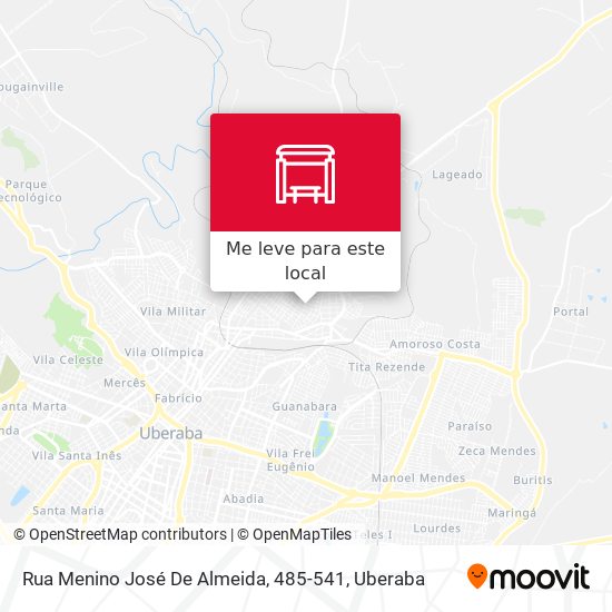 Rua Menino José De Almeida, 485-541 mapa