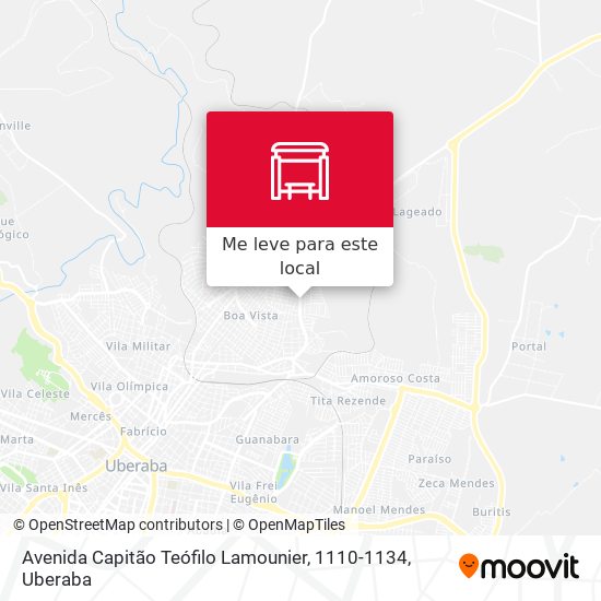 Avenida Capitão Teófilo Lamounier, 1110-1134 mapa