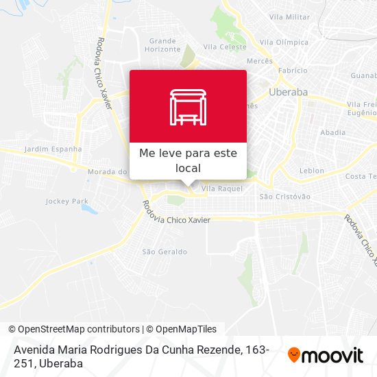 Avenida Maria Rodrigues Da Cunha Rezende, 163-251 mapa