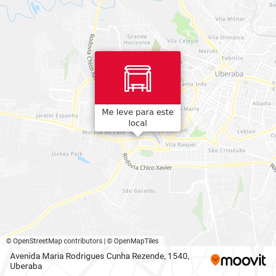 Avenida Maria Rodrigues Cunha Rezende, 1540 mapa
