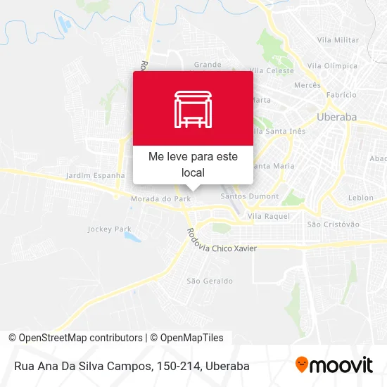 Rua Ana Da Silva Campos, 150-214 mapa