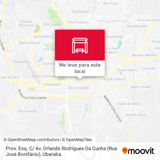 Próx. Esq. C/ Av. Orlando Rodrigues Da Cunha (Rua José Bonifácio) mapa