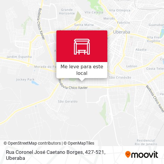 Rua Coronel José Caetano Borges, 427-521 mapa