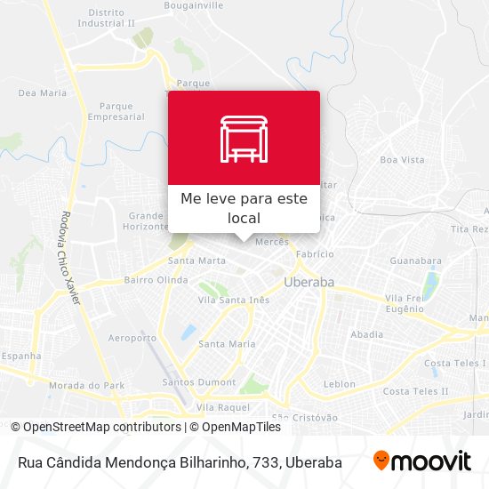 Rua Cândida Mendonça Bilharinho, 733 mapa